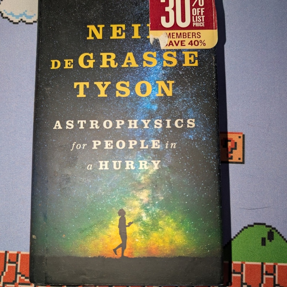 Neil deGrasse Tyson Astrophysics for People in a‎ Hurry Hardcover Black Science